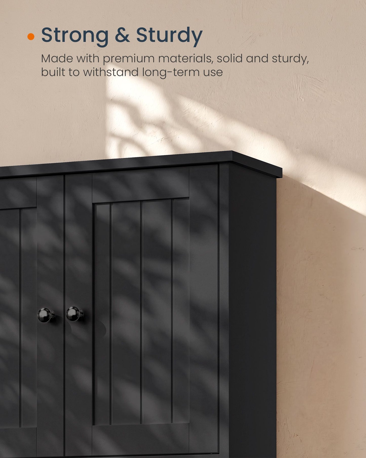 Tool-Free Assembly Bathroom Wall Cabinet, 2 Doors Modern basic Wall Mounted Storage, Adjustable Shelves - image 7