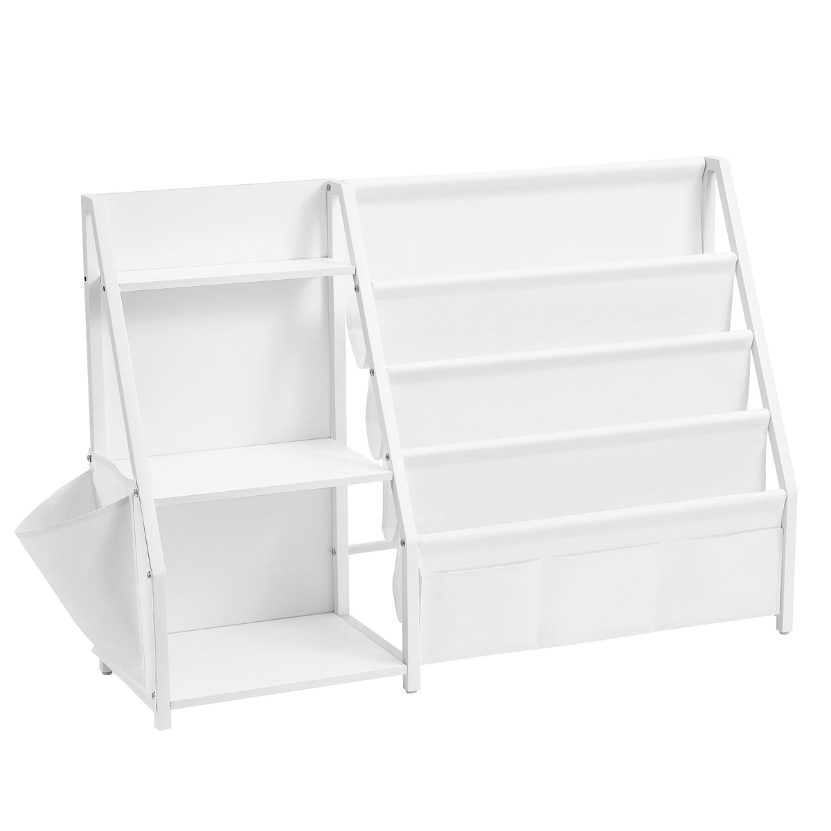 White Toy and Book Storage Organizer — 108.5 cm