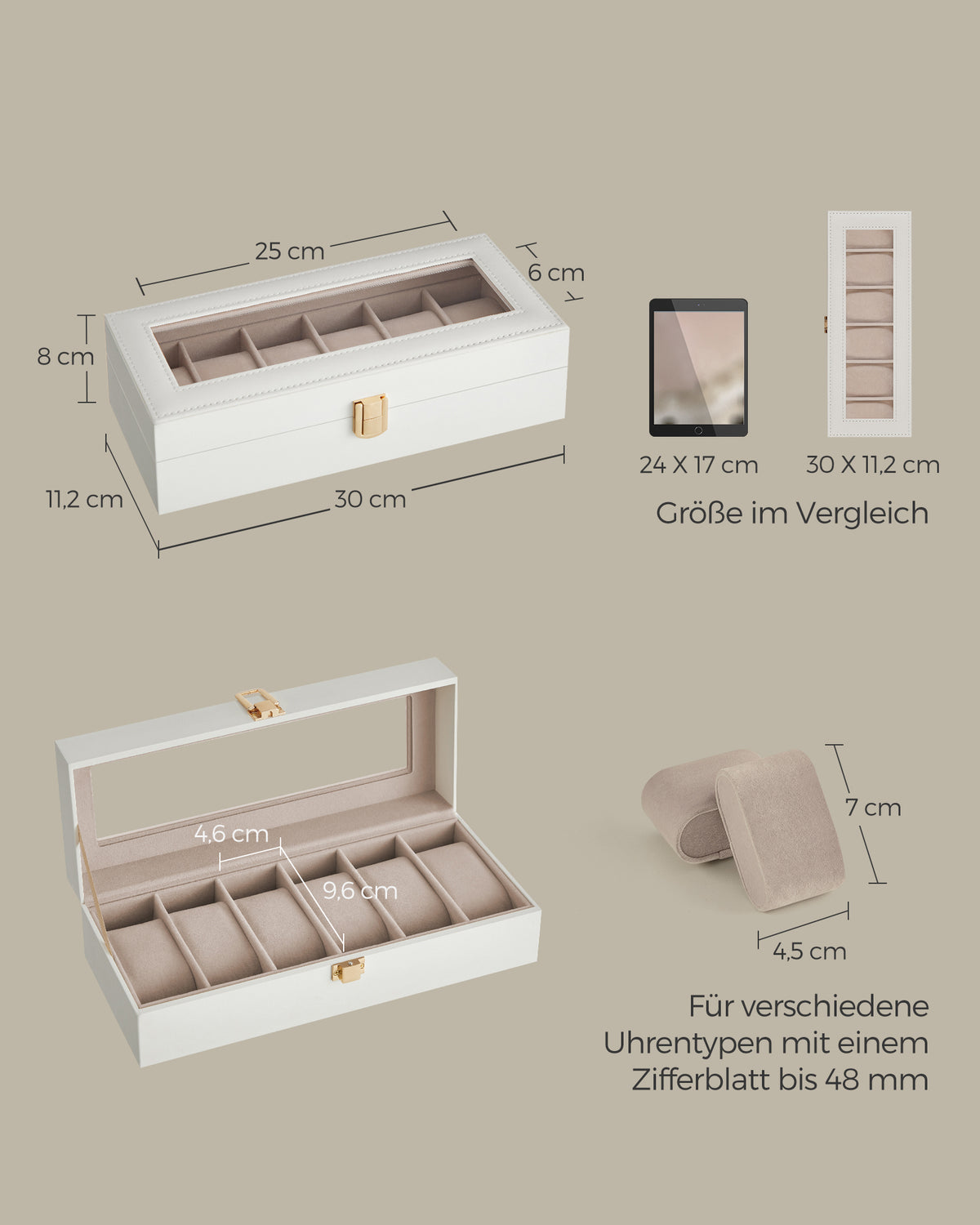 Watch Box with 6 Slots