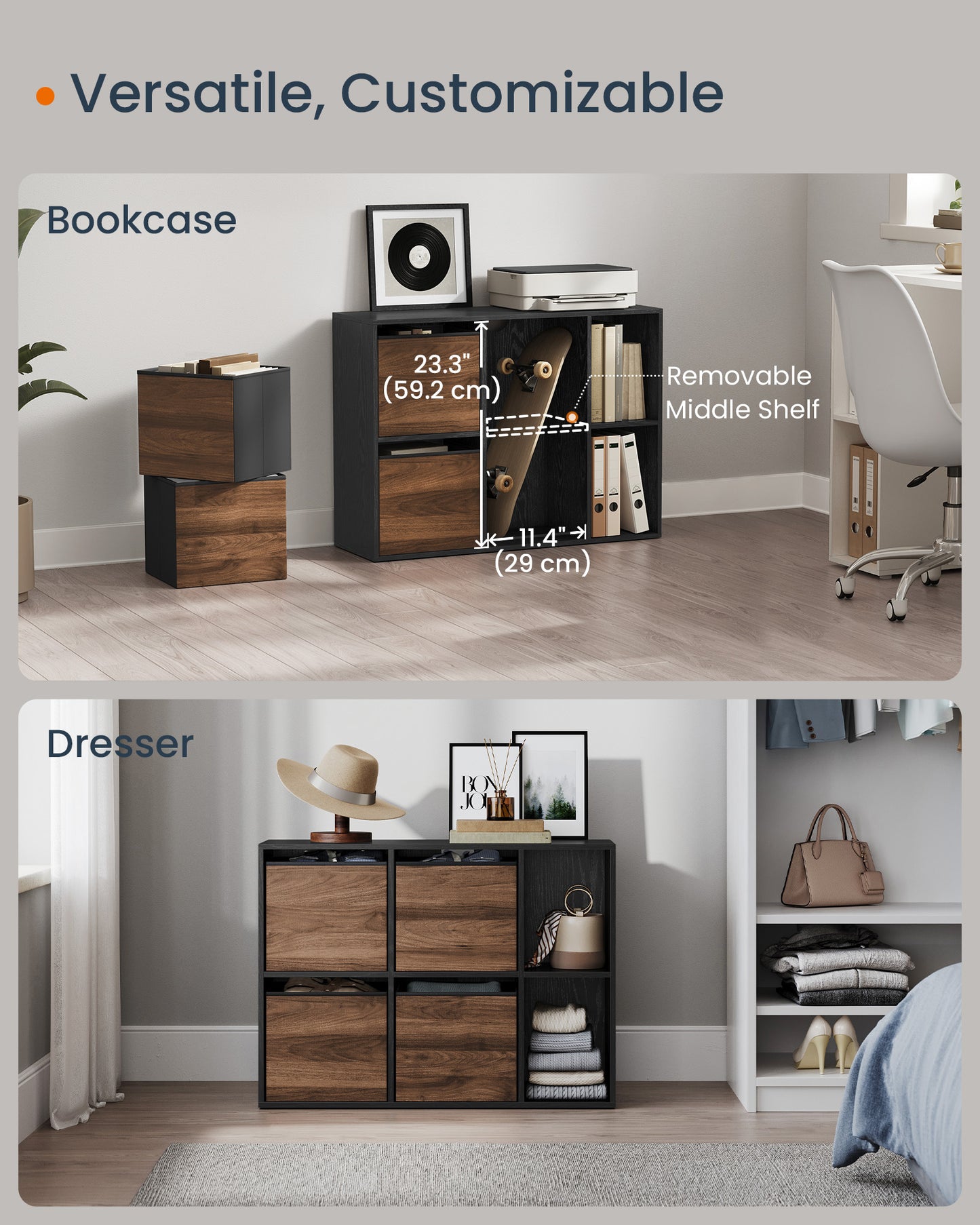 Superfast Toolless Assembly-Cube Storage Organizer
