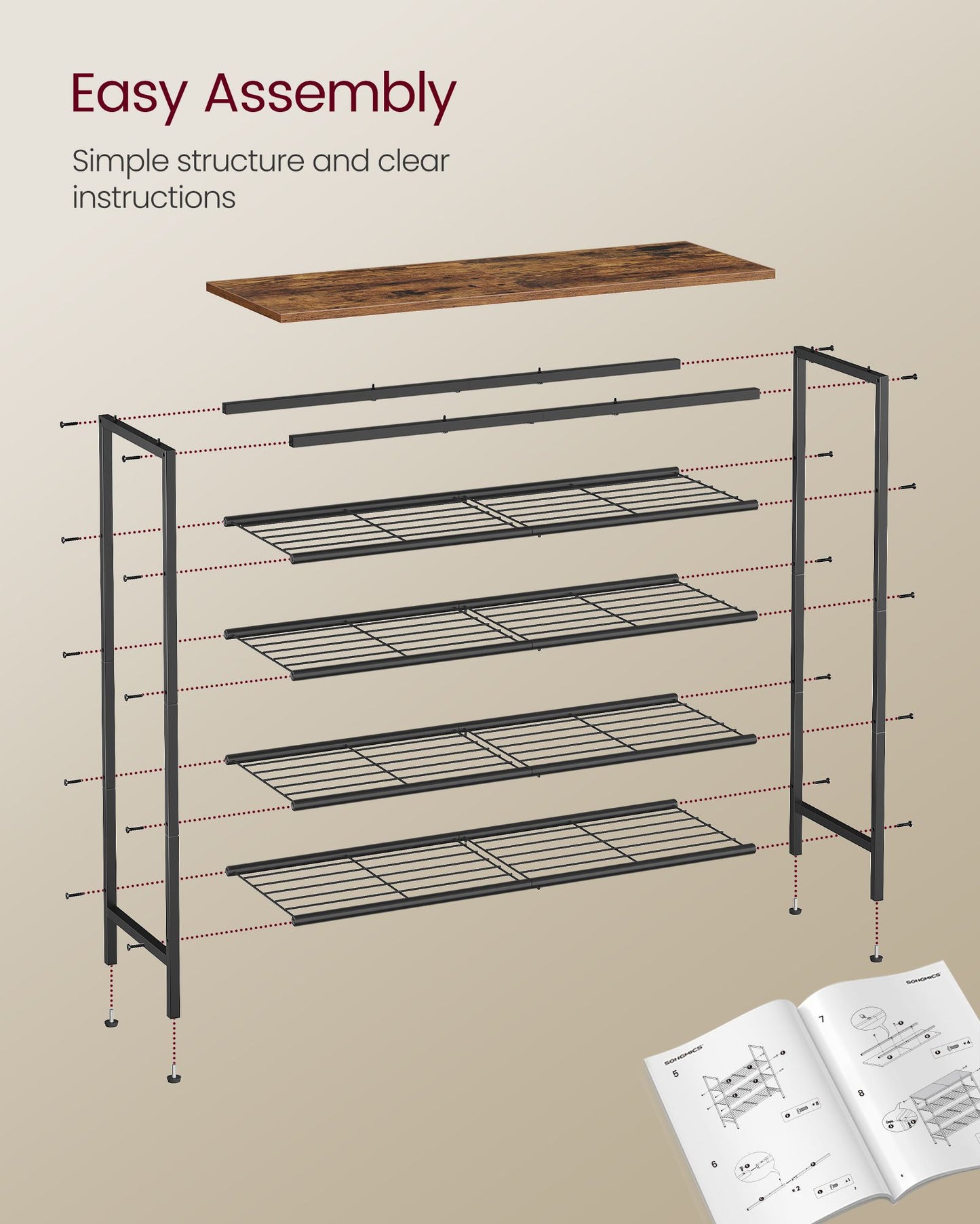 Shoe Rack, Shoe Storage Rack for Closet, Entryway, Living Room - image 9