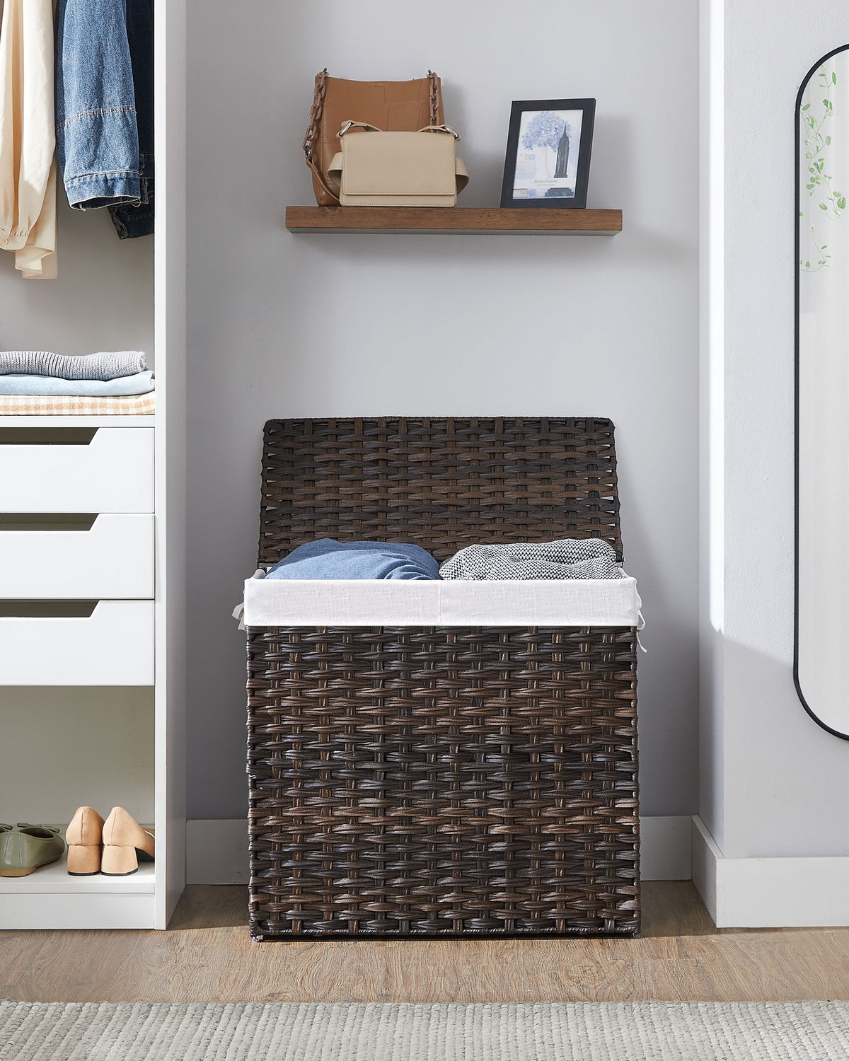 130L Clothes Hamper with Liner Bags