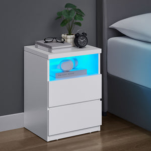 Nightstand with Adjustable LED Light