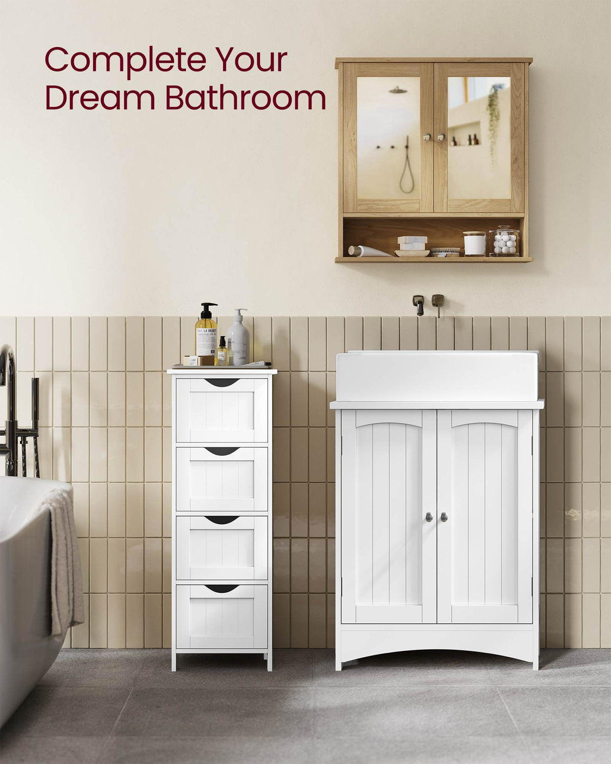 Bathroom Cabinet with Mirror