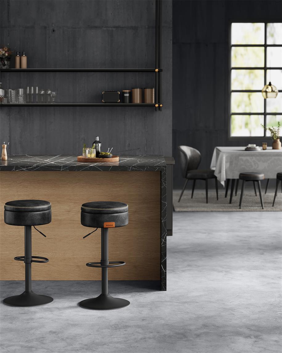 EKHO Collection - 360 Swivel Bar Stool - HWLEXTRA