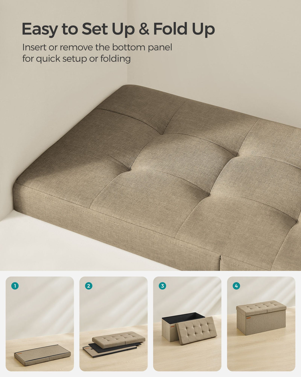 Storage Ottoman with Flipping Lid - image 22