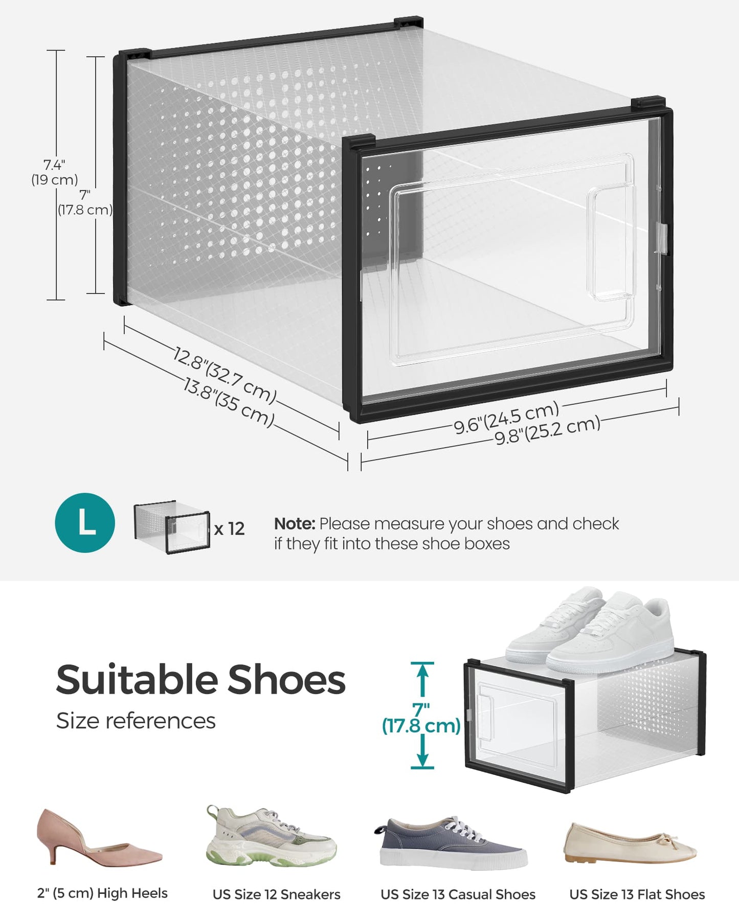 8 Stackable Shoe Boxes - image 52