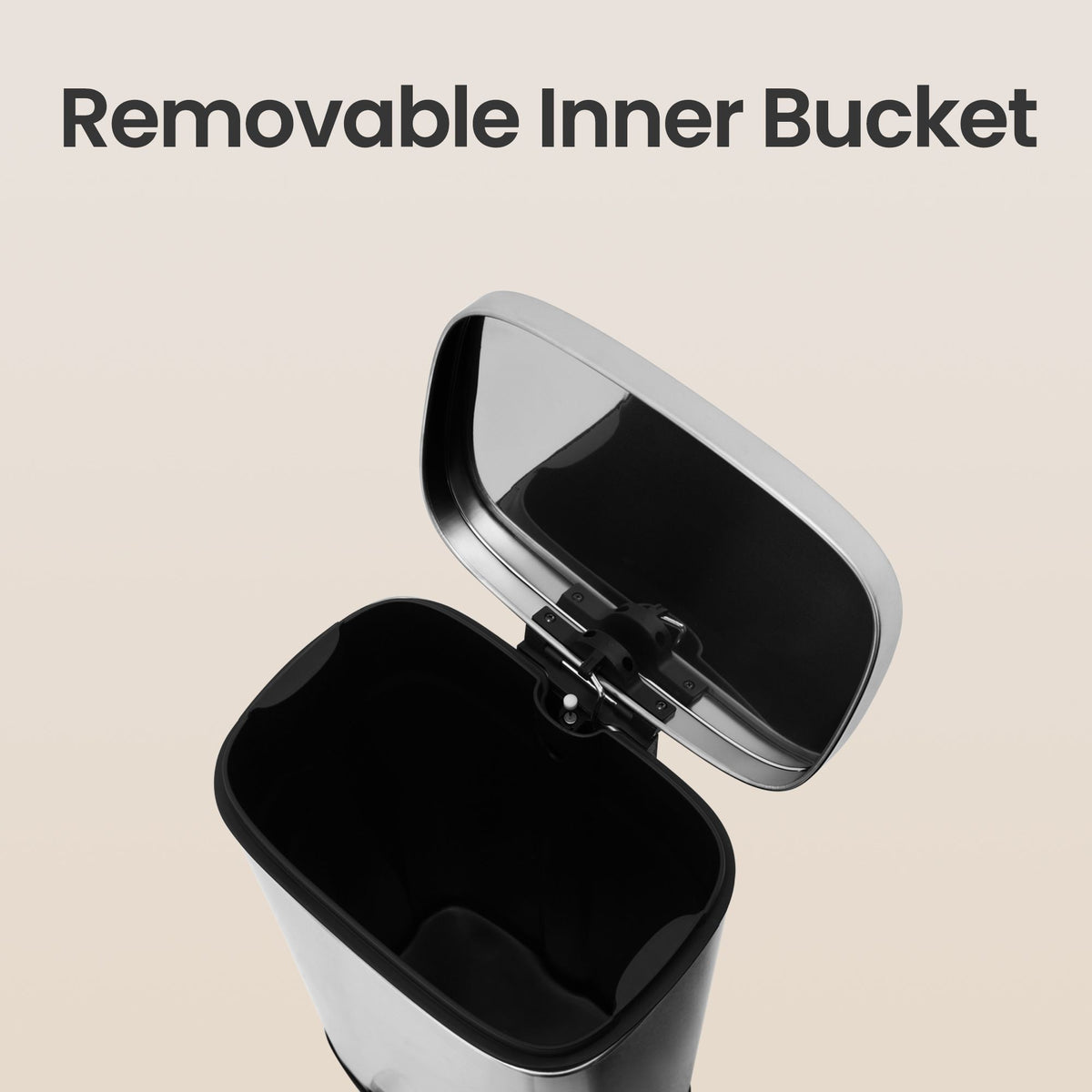 Pedal Rubbish Bin 30 L, Soft-Close Lid Kitchen Waste Bin with Inner Bucket, Steel, for Home, Green - image 26