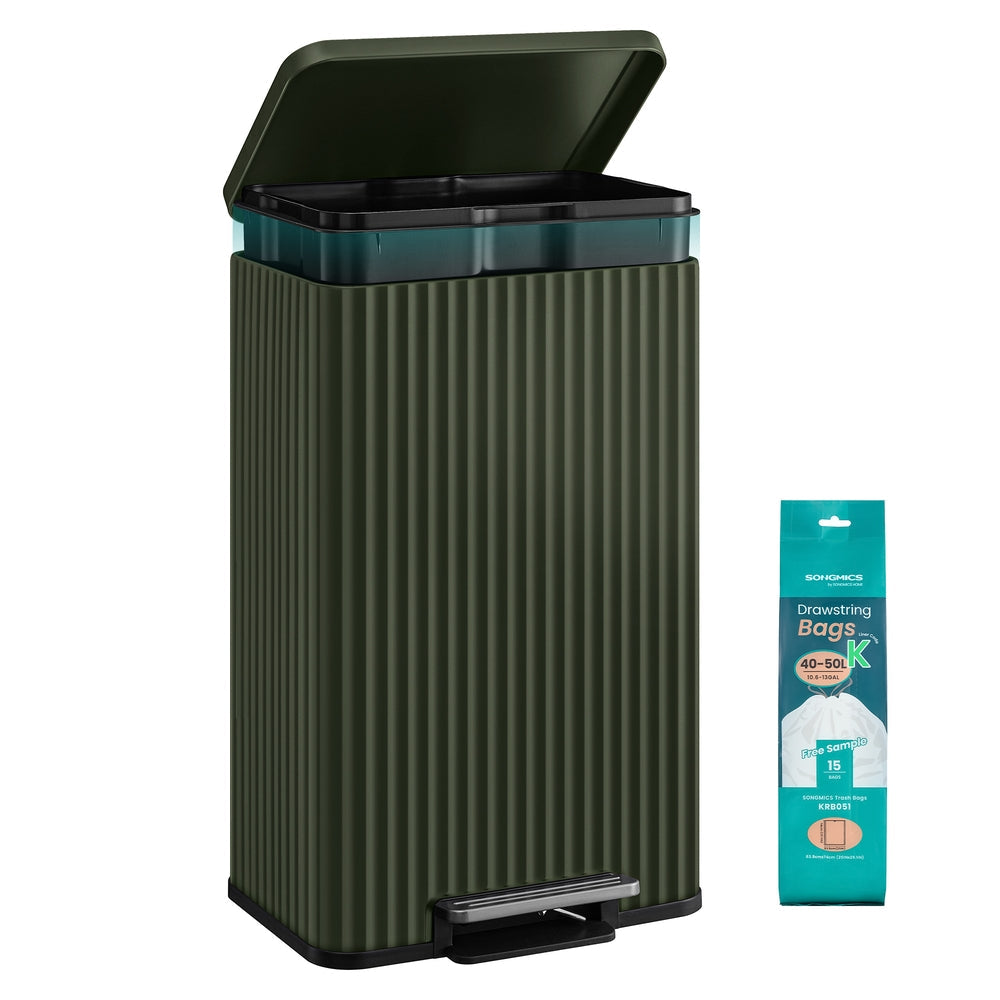 Trash Can, 13 Gallon (50 L) Garbage Can for Kitchen