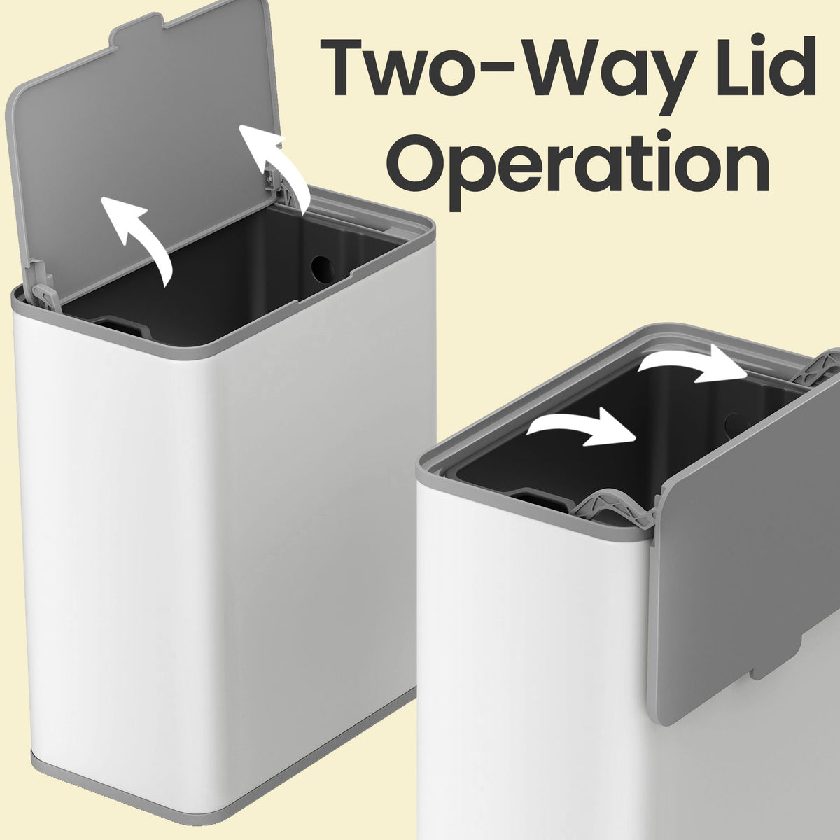 2.1-Gallon, 8 L Hanging Kitchen Trash Can with Lid, Cupboard Door Hanging or Wall-Mounted - image 23