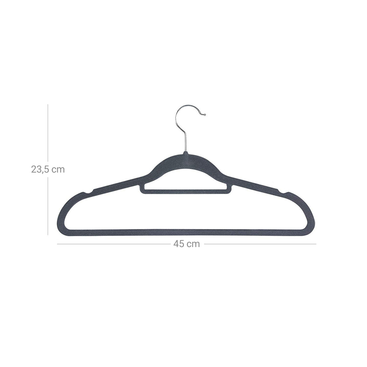 Light Grey Velvet Hangers - image 7