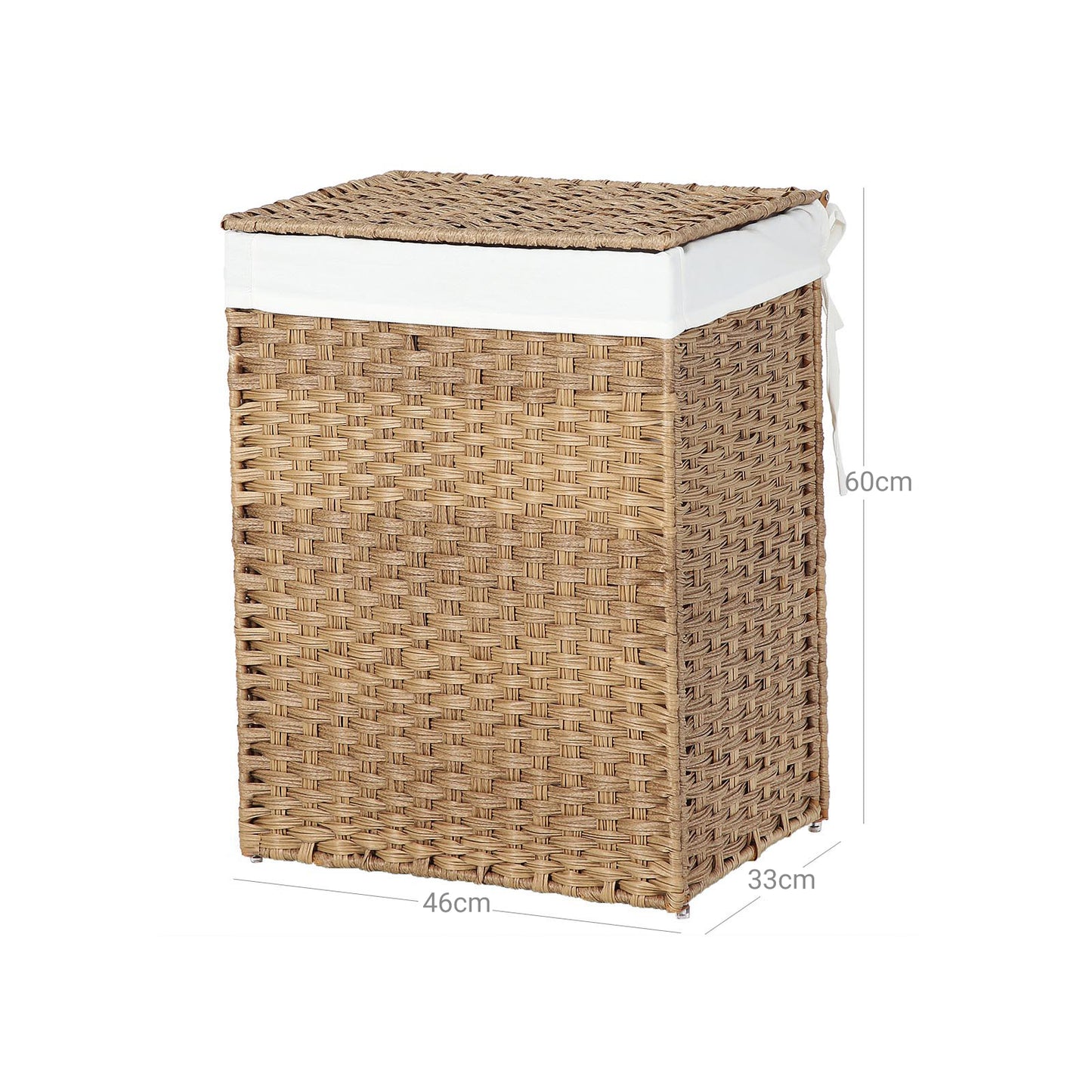 Handwoven Double Laundry Hamper - image 7