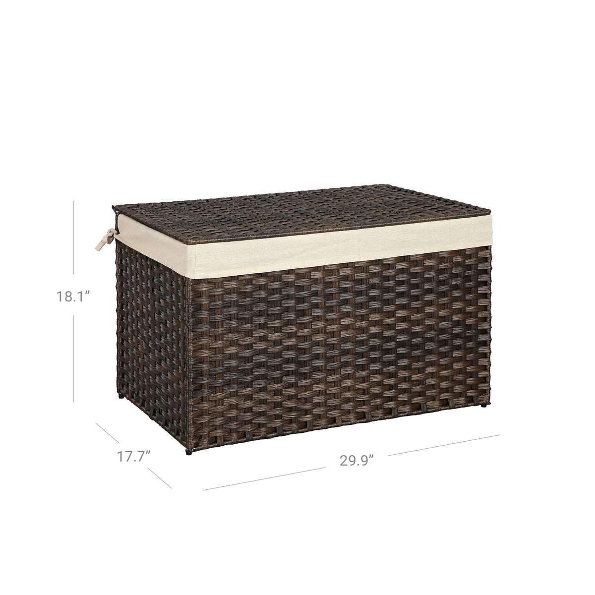 Storage Basket with Lid, 42.3 Gallon (160L)