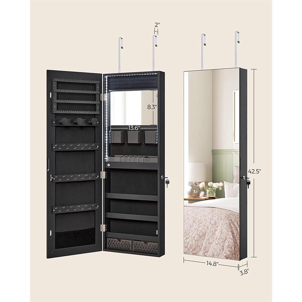 Jewelry Cabinet with LED Lights