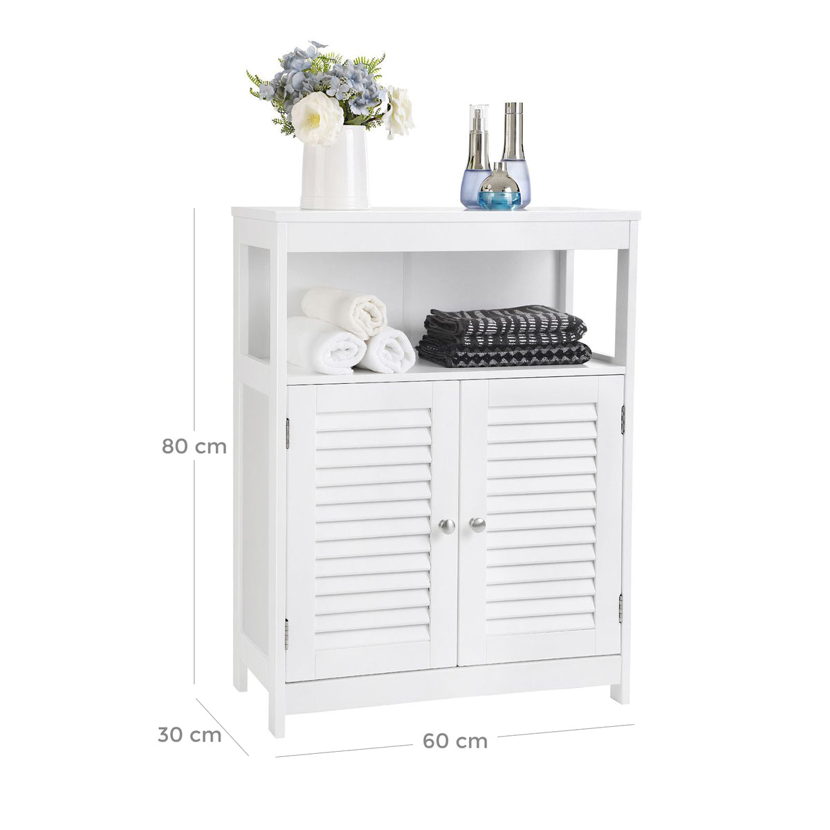 Wooden Bathroom Floor Cabinet - image 6