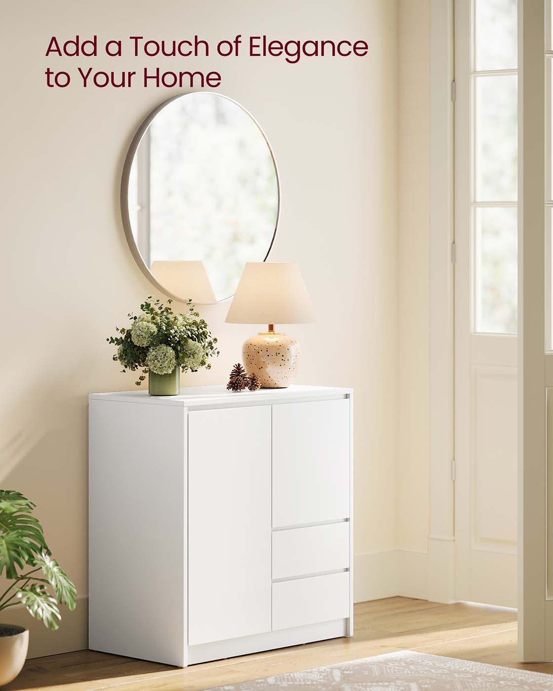 Modern Sideboard Cabinet with Adjustable Shelf and Drawers - image 7