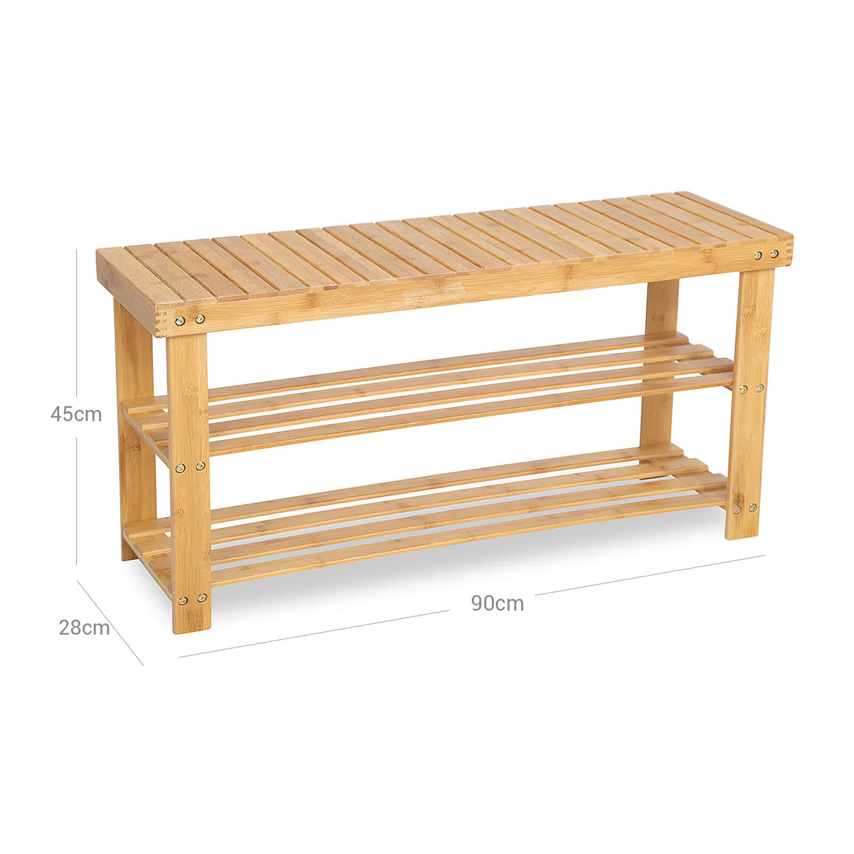 Bamboo Storage Shoe Bench - image 6