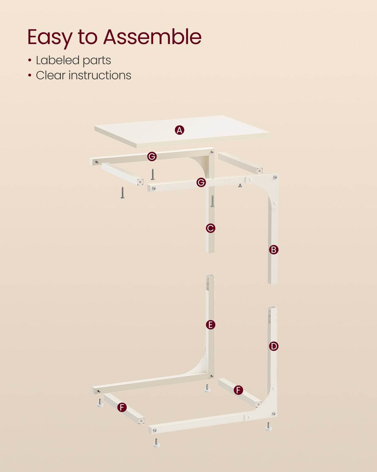 C-Shaped Slim Side Table - image 6
