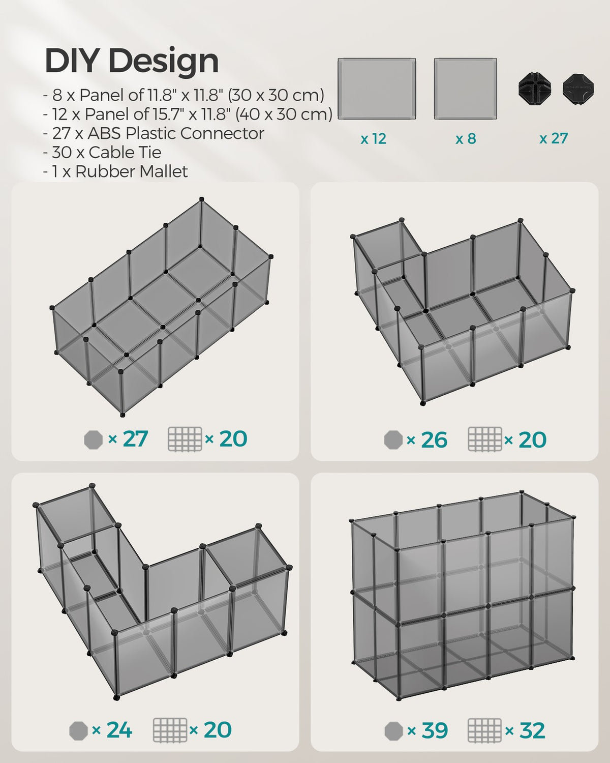 Pet Playpen with Floor - image 18