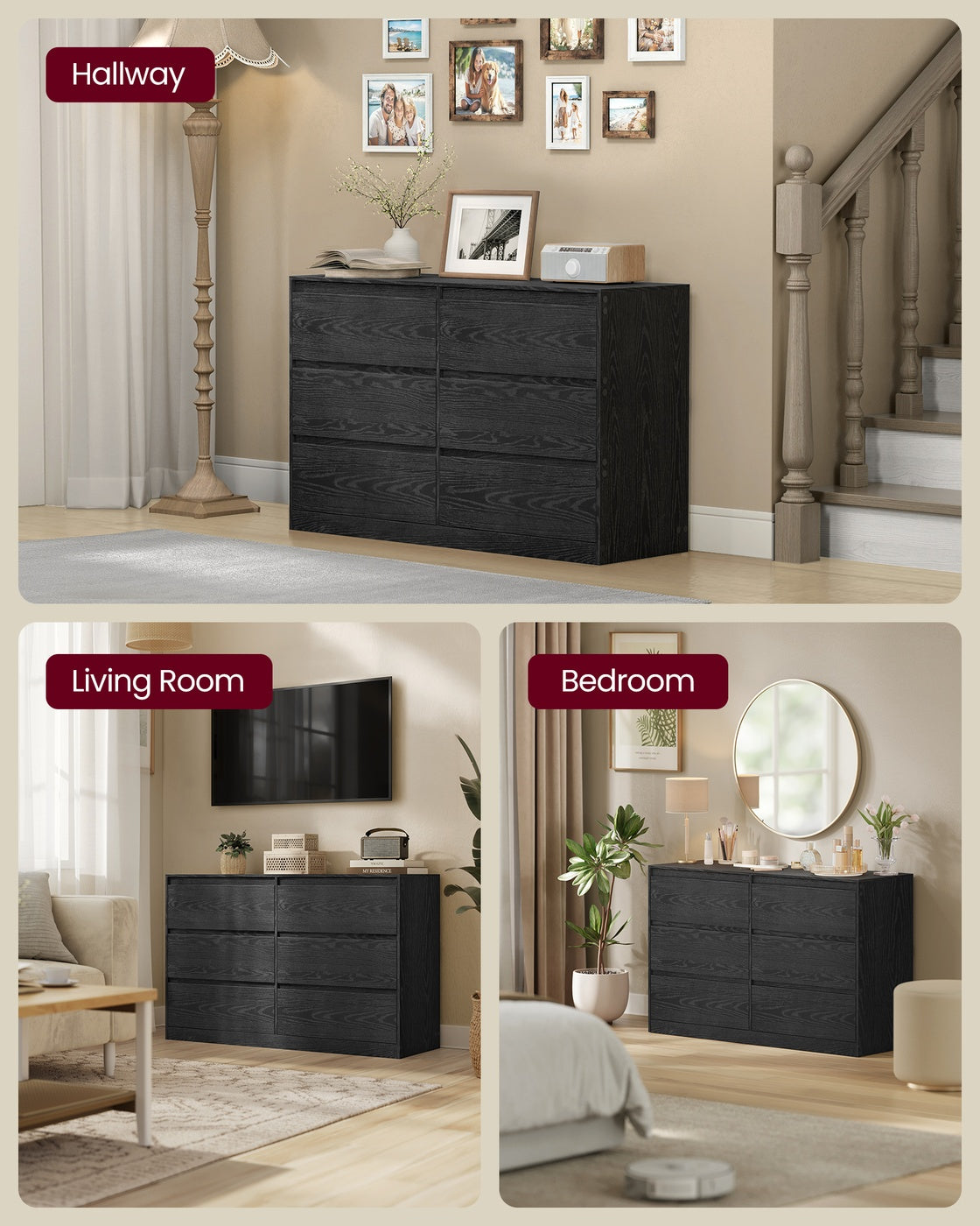 KAILYN Collection - Chest of drawers with six drawers - image 6
