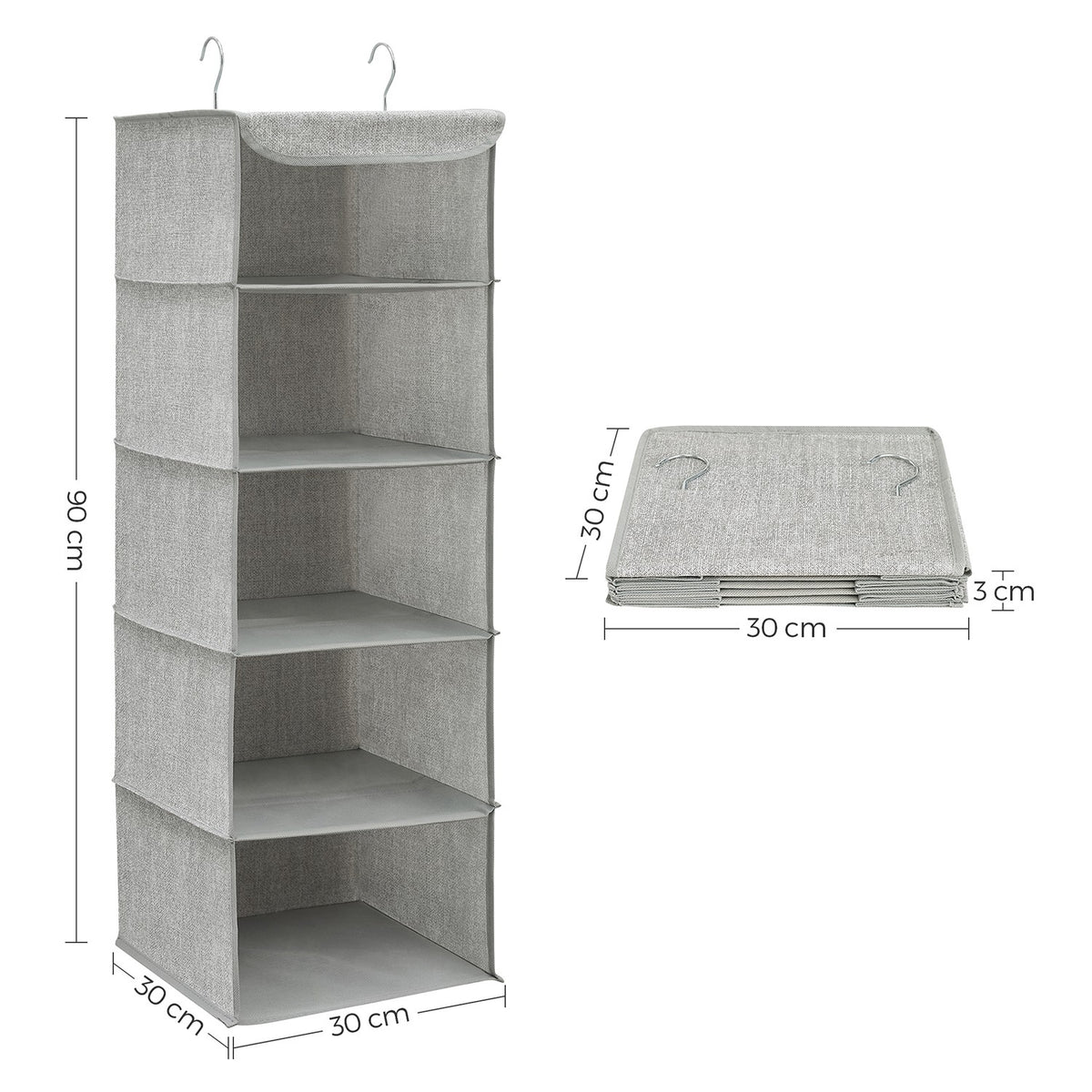 Set of 2 Hanging Wardrobe Storage Organisers - image 37