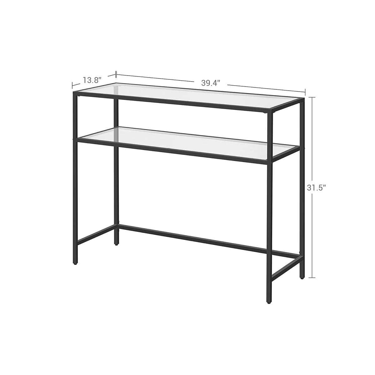 Tempered Glass Table | Console Table | Modern Sofa or Entryway Table