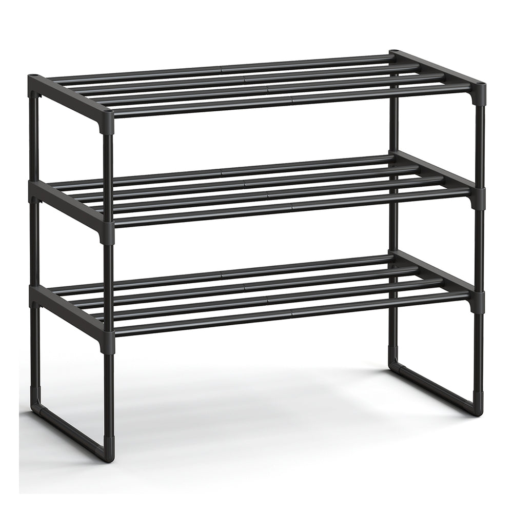 Shoe Rack 2-Tier Shoe Organizer 11.8 x 26.8 x 13.2 Inches Black - image 17