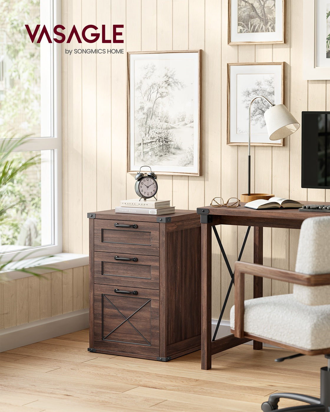 File Cabinet with 3 Drawers, Fit A4