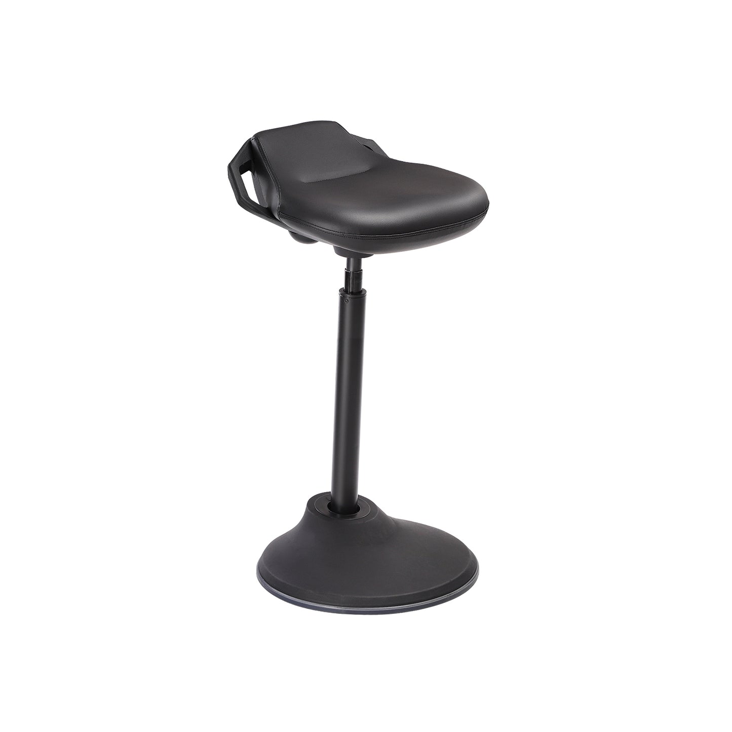 Standing Desk Chair, Swivel Ergonomic Standing Stool, Adjustable Height 23.6-33.3 Inches, Sitting Balance Chair Office, PU, Black
