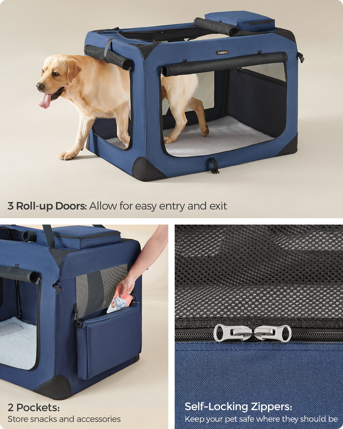 40 Inches Collapsible Soft Dog Crate - image 7