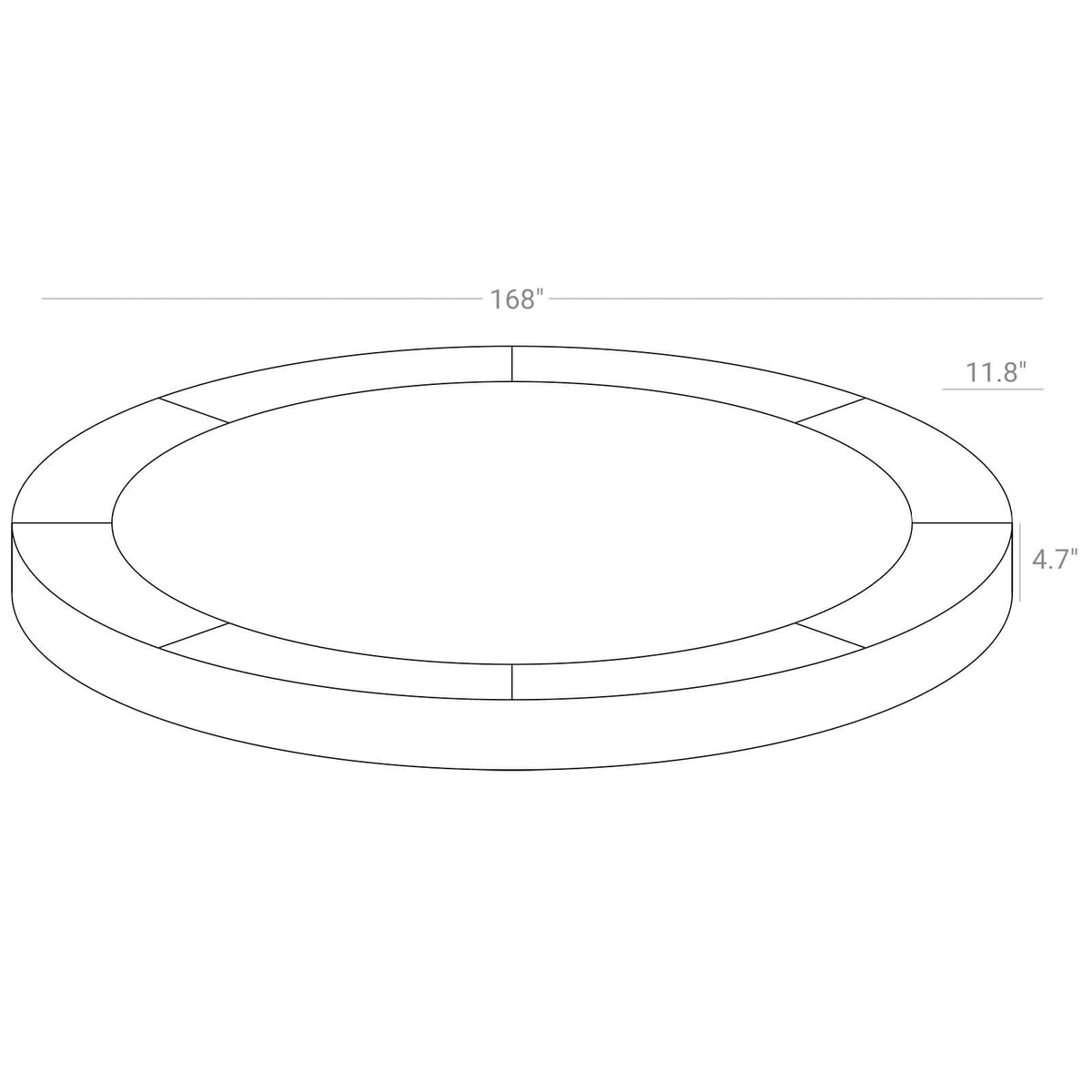 14 ft Replacement Trampoline Safety Pad — Cobalt Blue