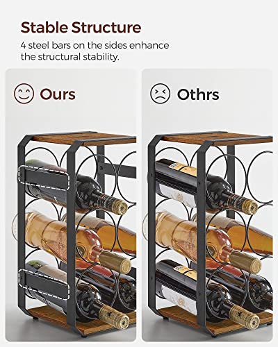 6 inch wine discount rack