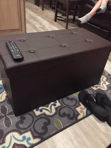 Faux Leather Ottoman Bench - HWLEXTRA