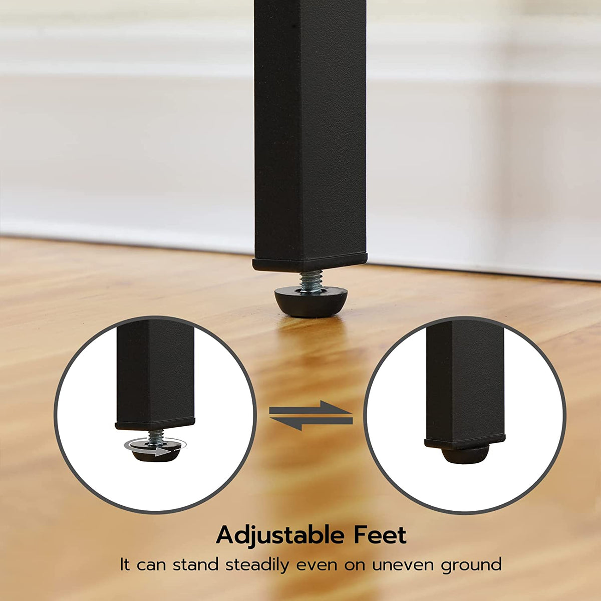 Over The Toilet Storage, 3-Tier Industrial Over Toilet Bathroom Organizer, Bathroom Shelves Over Toilet with Adjustable Feet