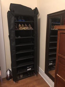 10-Tier Shoe Rack, 34.6 x 11 x 63 Inches, Holds up to 50 Pairs