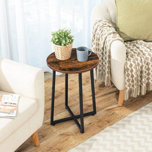Round Side Table, Round Accent End Table, Round Nightstand