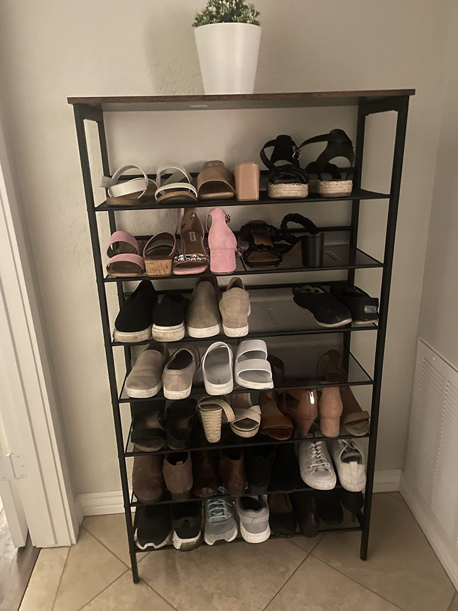 8 Tiers Shoe Rack Storage Organizer with Wheels for Closet – hitowofficial