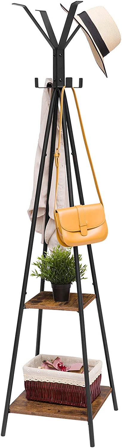 Coat Rack Stand, Entryway Hall Tree, Coat Tree Free Standing, Hallway Storage
