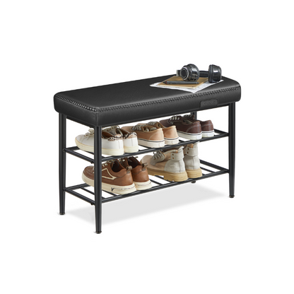 EKHO Collection - Shoe Bench with Metal Shelves - HWLEXTRA 