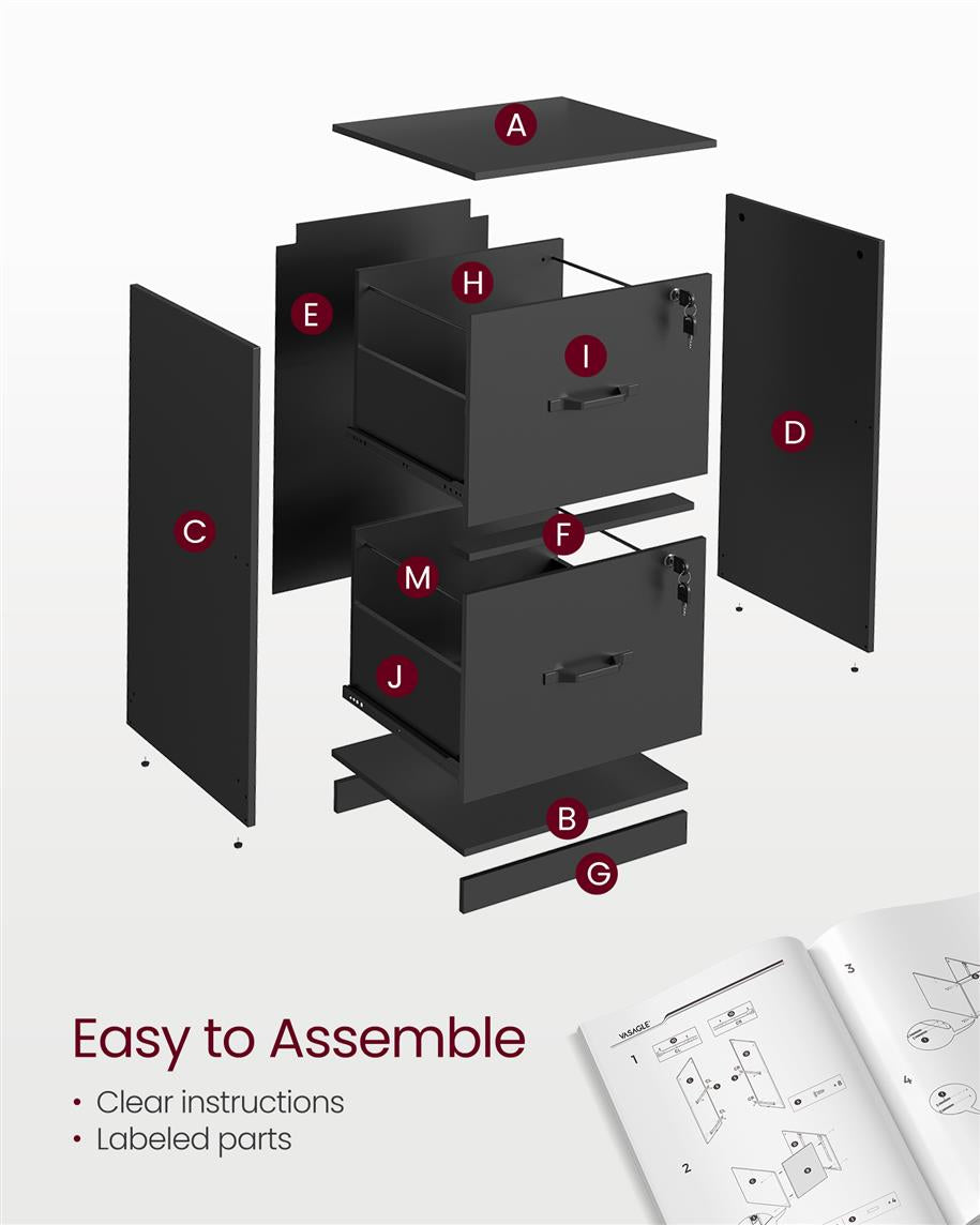 2-Drawer Vertical File Cabinet