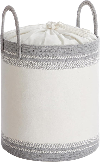 Laundry Hamper, 18.9 Gal., 16.1 x 16.1 x 18.1 Inches, Dove Gray