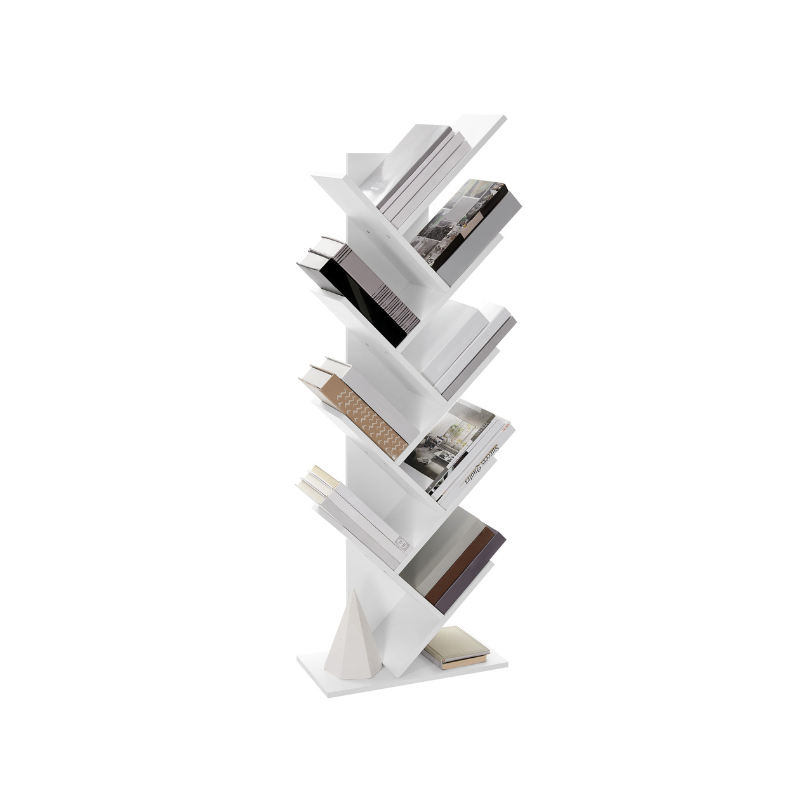 Tree Style Bookshelf | 8-Tier Floor Standing Bookcase