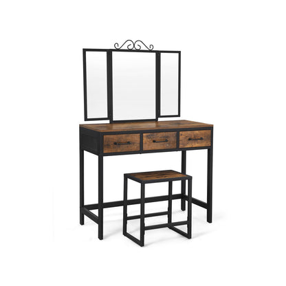 Vanity Table and Stool Set - image 1