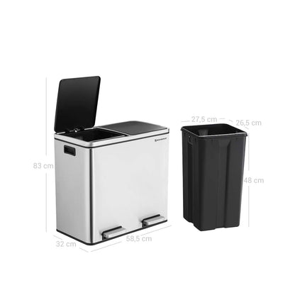 2 Compartments Dustbin - image 7