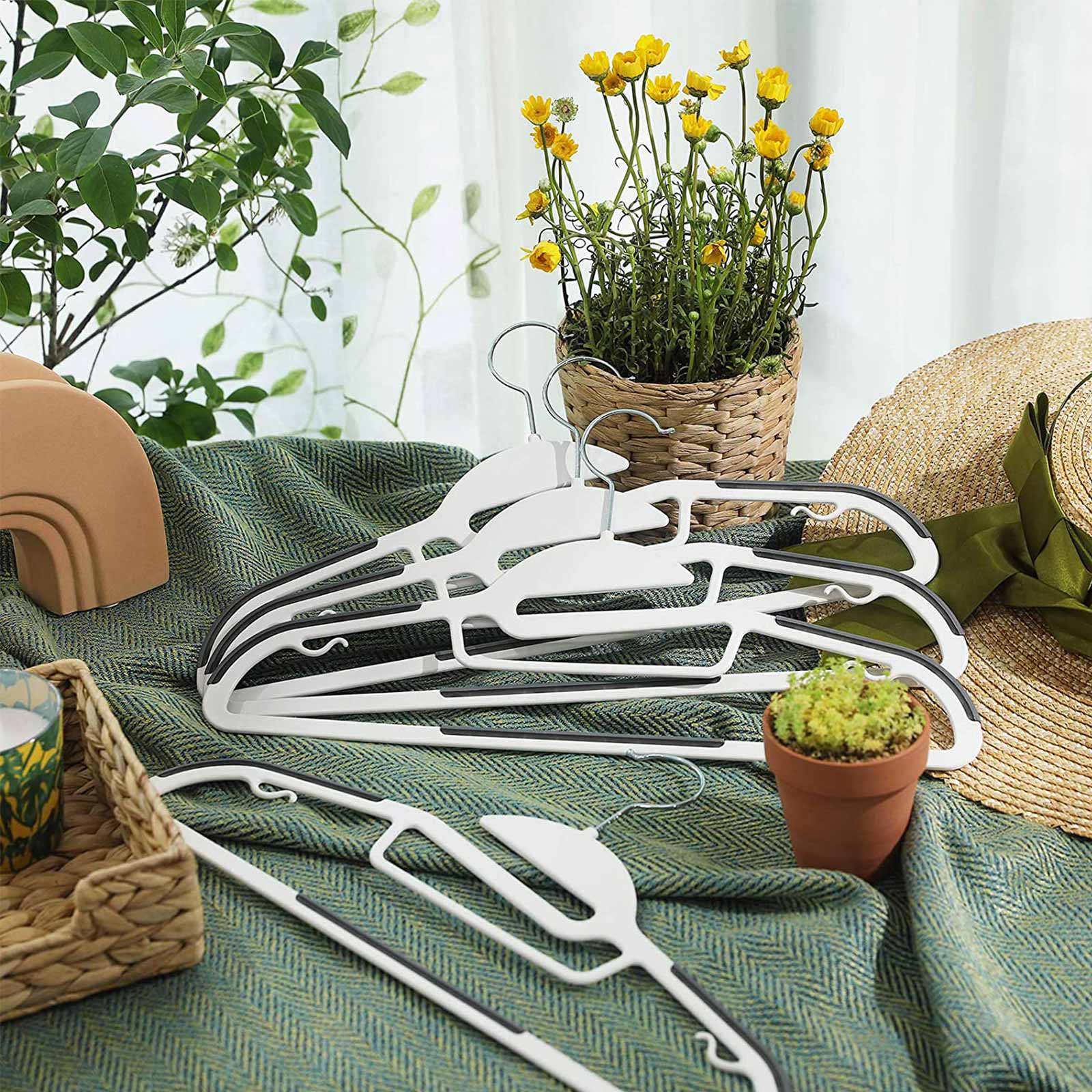 30 Pack Heavy-Duty Plastic Suit Hangers - image 2
