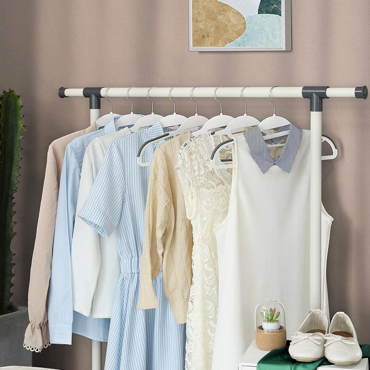 30 Pack Heavy-Duty Plastic Suit Hangers - image 3