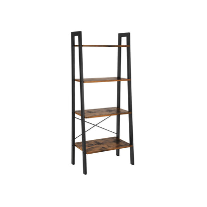Ladder Shelf, 4-Tier Bookshelf, Storage Rack Shelves