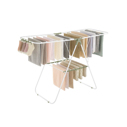 Clothes Drying Rack with Sock Clips - HWLEXTRA 
