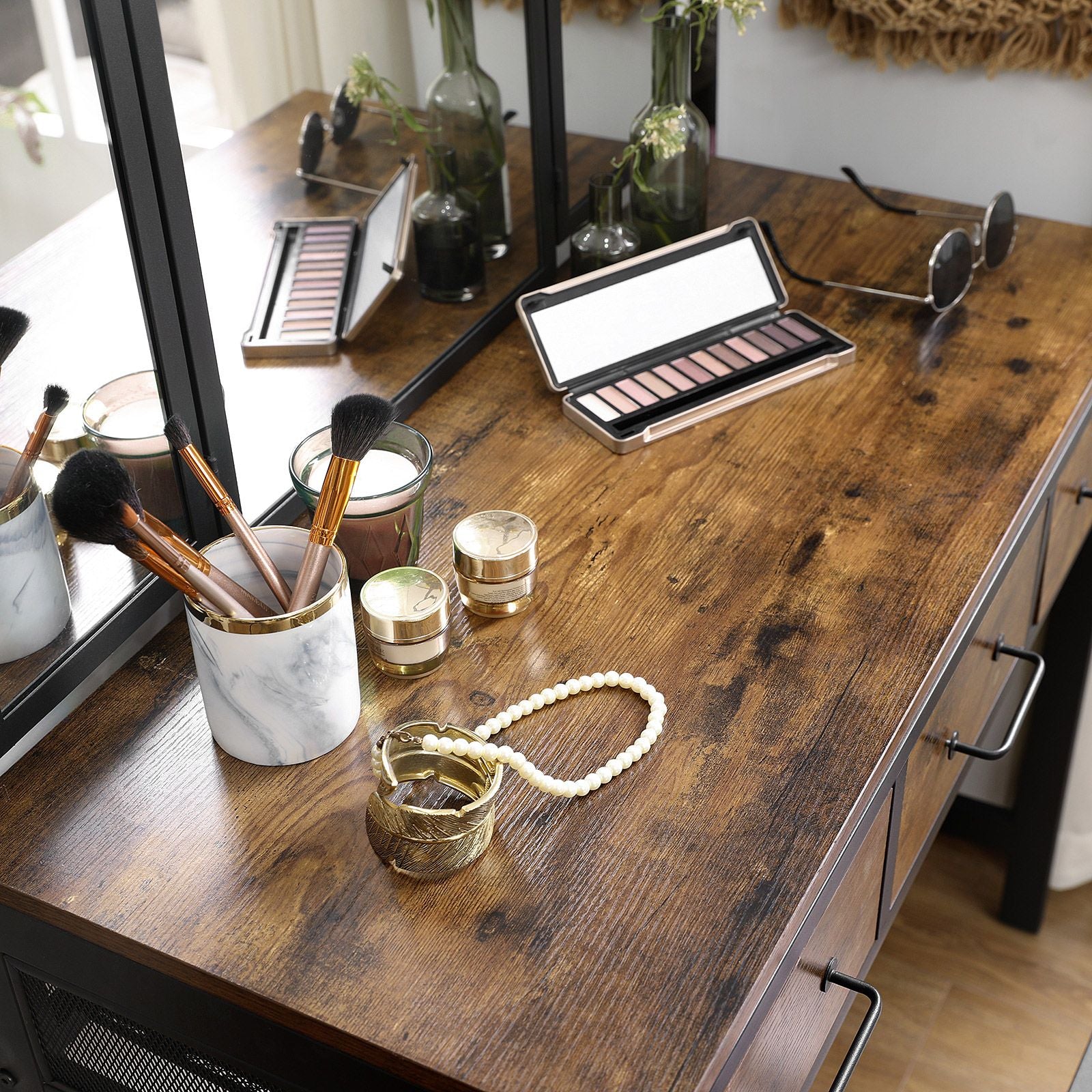 Vanity Table and Stool Set - image 6
