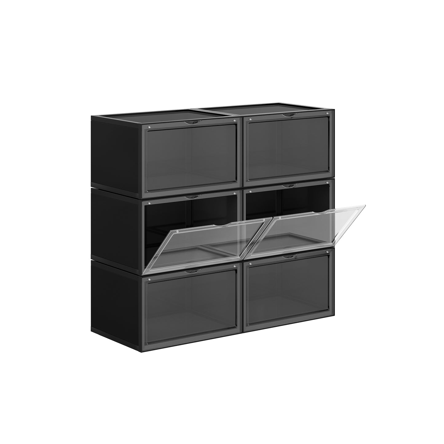 Pack of 6 Clear Door Shoe Boxes - image 1